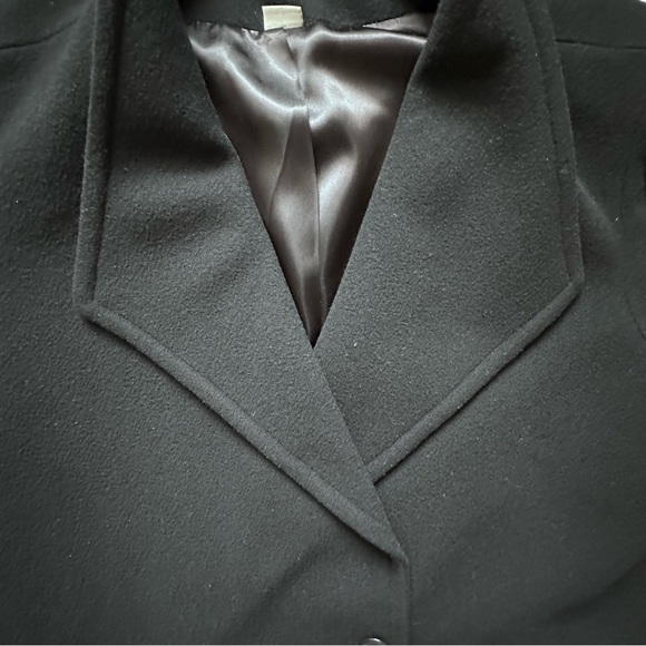 Josh Evan 100% virgin wool black pea coat  Size 12 - Picture 3 of 11